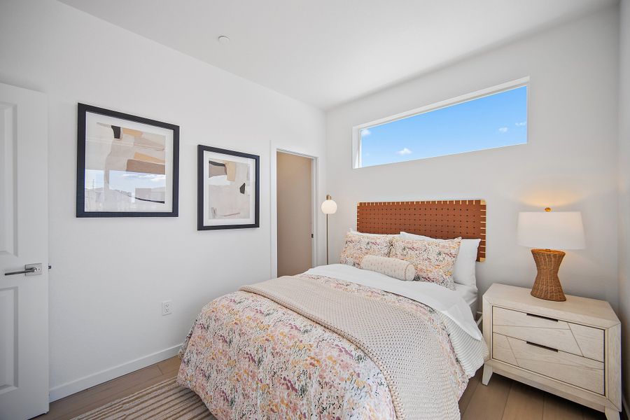 Furnished interior view inside a new home in Lyric at RidgeGate Condos, Lone Tree (Image 28).