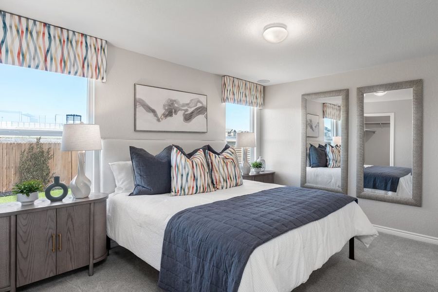 Representative furnished interior of a home built from the 1417 Modeled by KB Home in Legend Heights, New Braunfels (Image 7).