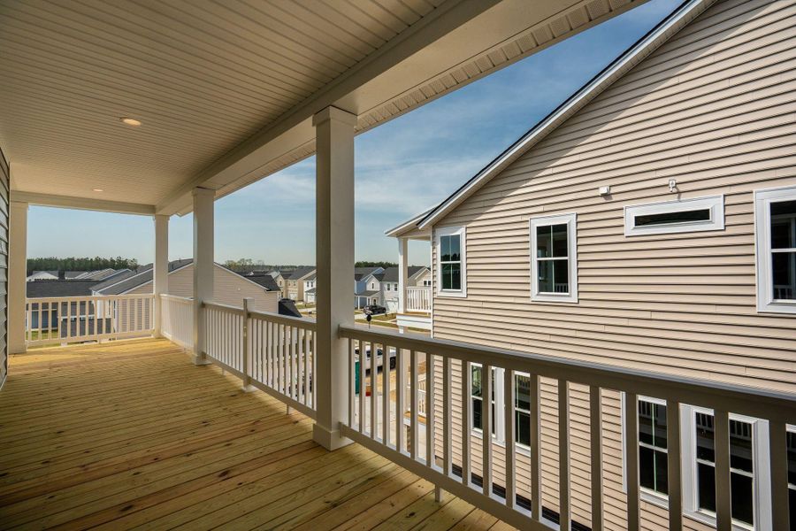 Exterior details and patio area of a home in Heron's Walk at Summers Corner, Summerville (Image 27).