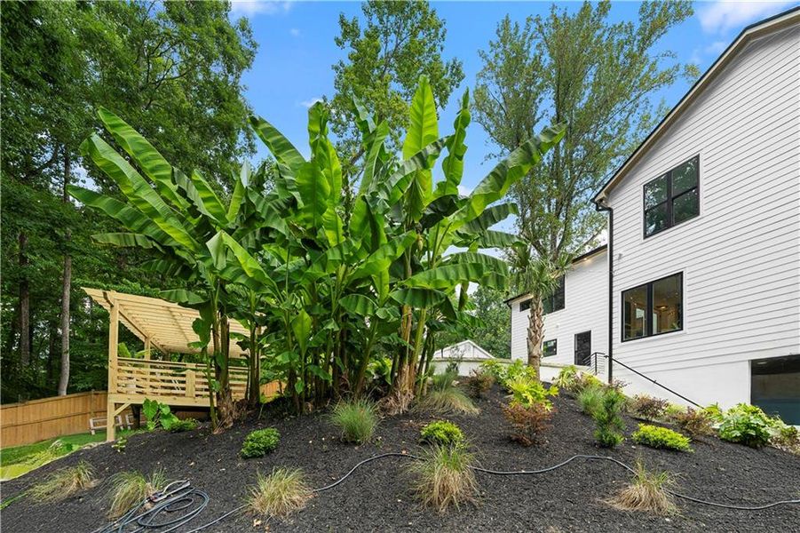 Exterior details and patio area of a home in , Atlanta (Image 44). Exterior details and patio area of a home in , Atlanta (Image 44).