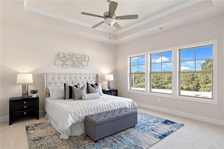 Furnished interior view inside a new home in , Buford (Image 14).