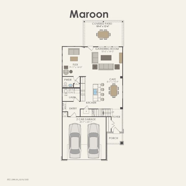 2D floor plan layout for the Nelson by Pulte Homes in Ribbonwood, Aubrey, TX (Image 5). 2D floor plan layout for the Nelson by Pulte Homes in Ribbonwood, Aubrey, TX (Image 5).