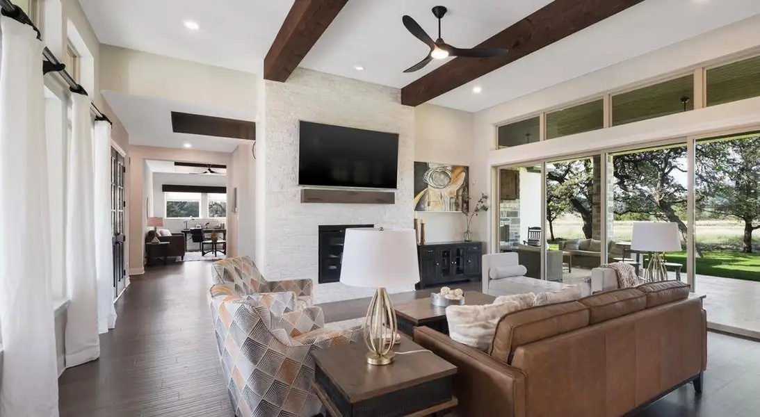 Furnished interior view inside a new home in , Johnson City (Image 11). Furnished interior view inside a new home in , Johnson City (Image 11).