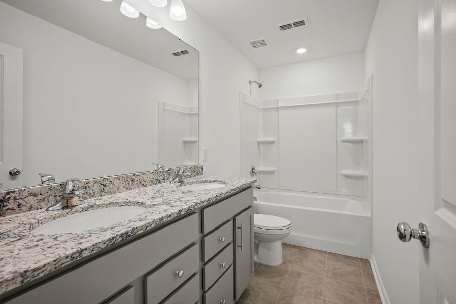 Furnished interior view inside a new home in Stewarts Landing, Charlotte (Image 10).