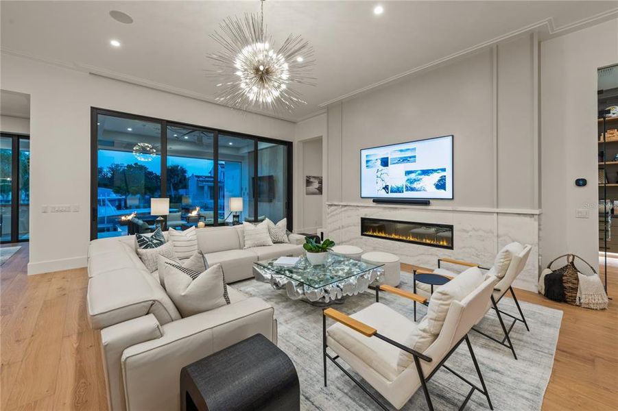 Furnished interior view inside a new home in , Sarasota (Image 3). Furnished interior view inside a new home in , Sarasota (Image 3).