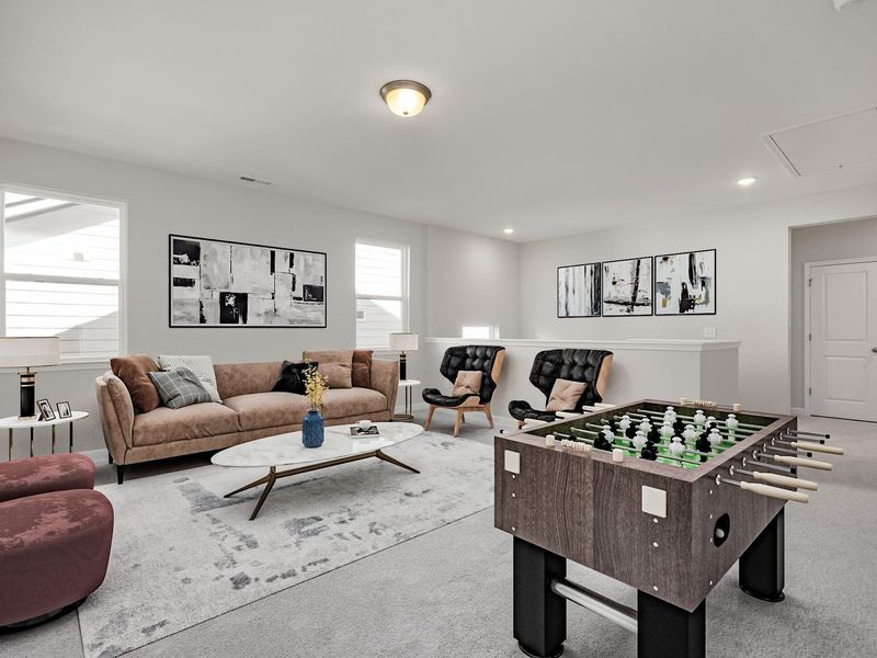 Furnished interior view inside a new home in Sage on North Main, Wake Forest (Image 8).