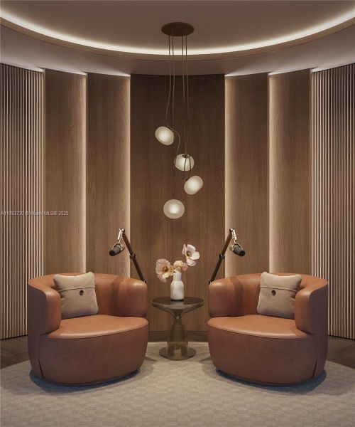 Furnished interior view inside a new home in , Miami (Image 8).