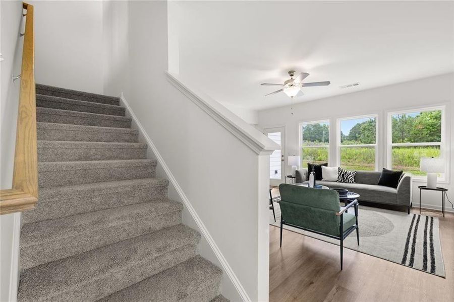 Furnished interior view inside a new home in , Loganville (Image 45).