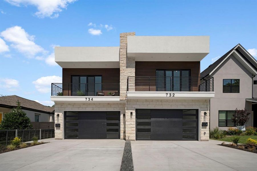 Front exterior of a new home in , Dallas, TX, highlighting curb appeal (Image 18).