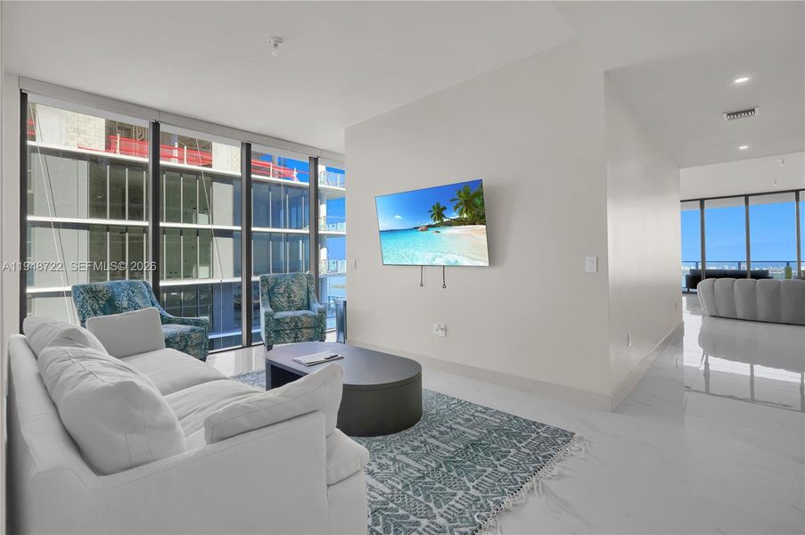Furnished interior view inside a new home in , Miami (Image 40).