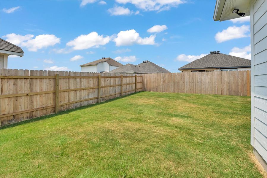 View of fenced backyard View of fenced backyard