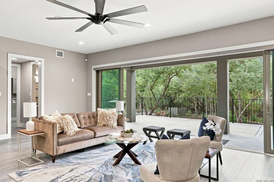 Furnished interior view inside a new home in , San Antonio (Image 47).