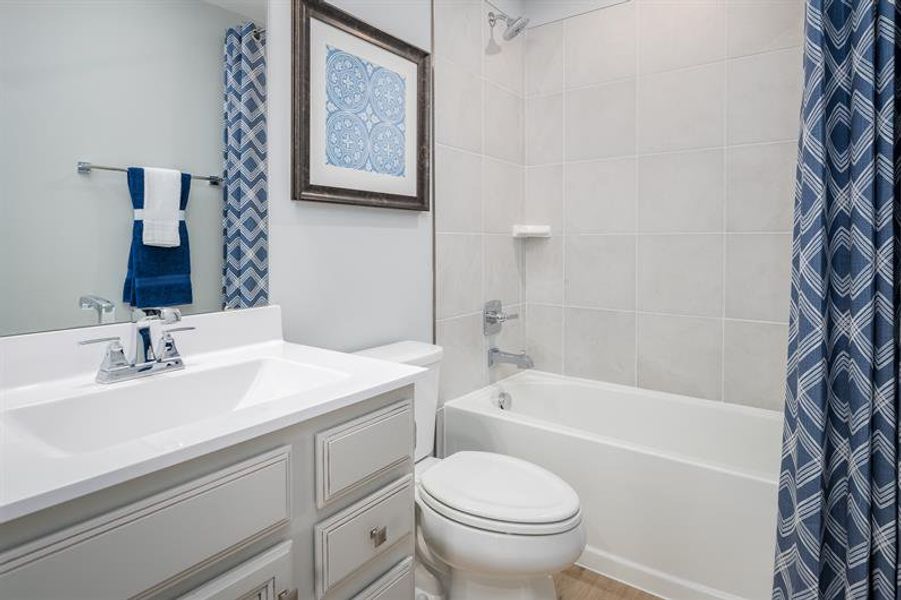 Representative furnished interior of a home built from the Odessa by Ryan Homes in Cedarside Townhomes at Dry Creek, Goodlettsville (Image 17).