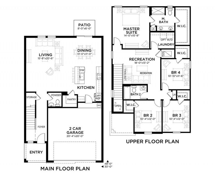 2D floor plan layout for the Azure by Casa Fresca Homes in Bellehaven, Belleview, FL (Image 3). 2D floor plan layout for the Azure by Casa Fresca Homes in Bellehaven, Belleview, FL (Image 3).