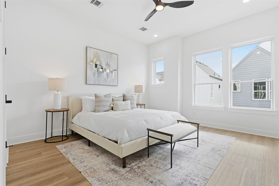 Furnished interior view inside a new home in , Houston (Image 9).