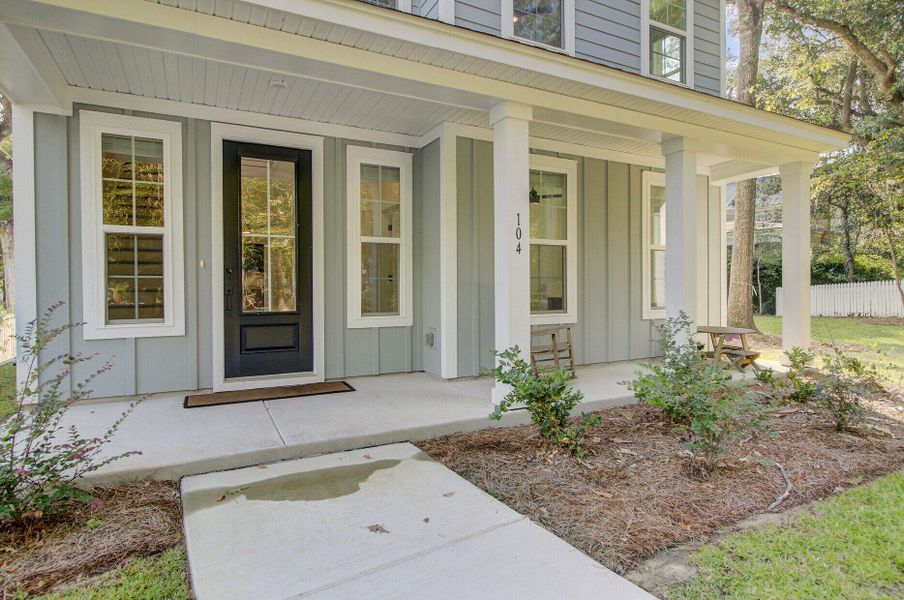 Exterior details and patio area of a home in , Summerville (Image 3).