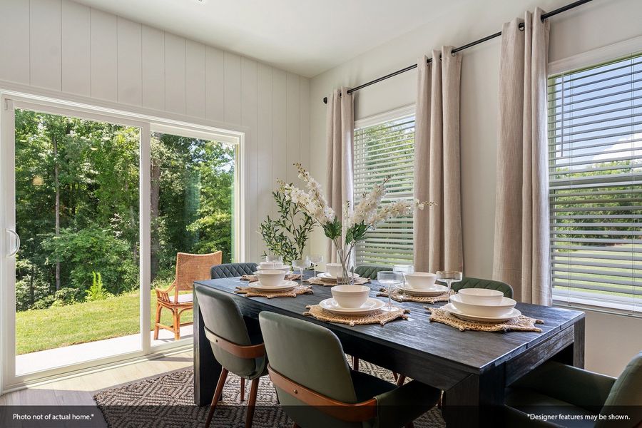 Furnished interior view inside a new home in Nichols Landing, Charlotte (Image 11).