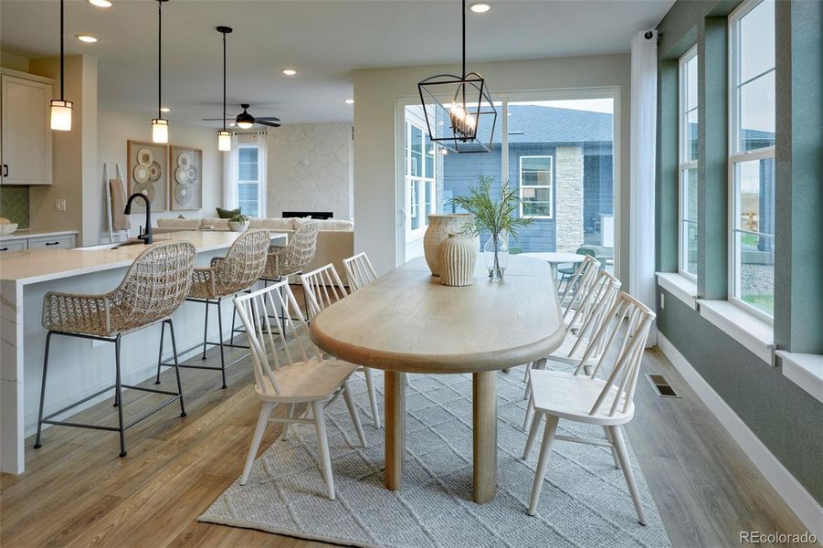Furnished interior view inside a new home in The Aurora Highlands, Aurora (Image 21).