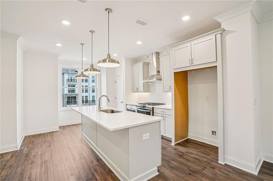 Furnished interior view inside a new home in Millcroft Townhomes, Buford (Image 3).