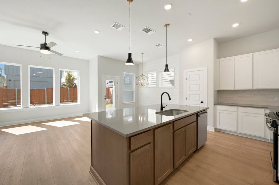 Furnished interior view inside a new home in The Twilight at Goodnight Ranch, Austin (Image 8).
