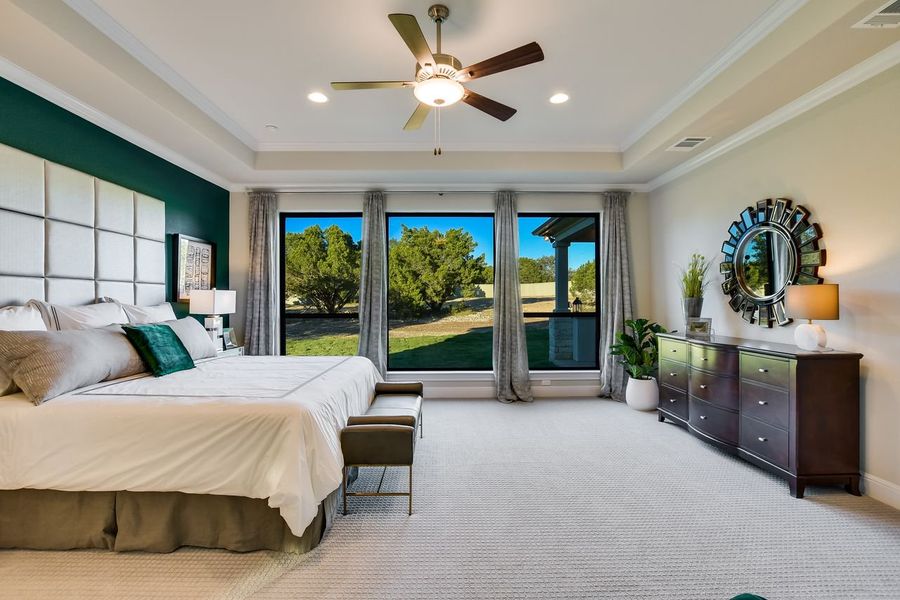 Representative furnished interior of a home built from the Madera II by Giddens Homes in Scofield Farms Estates, Georgetown (Image 129).