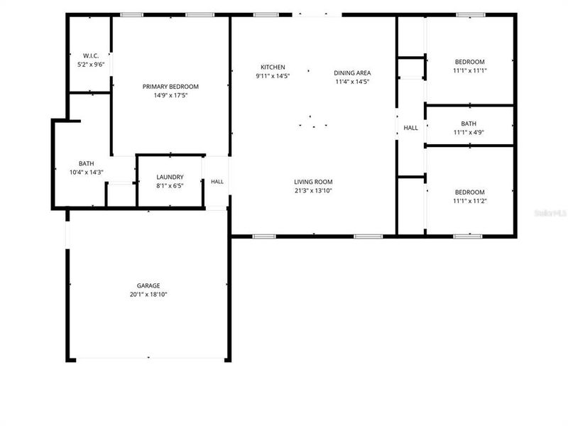 2D floor plan layout of this home in , Lake Placid, FL (Image 3). 2D floor plan layout of this home in , Lake Placid, FL (Image 3).