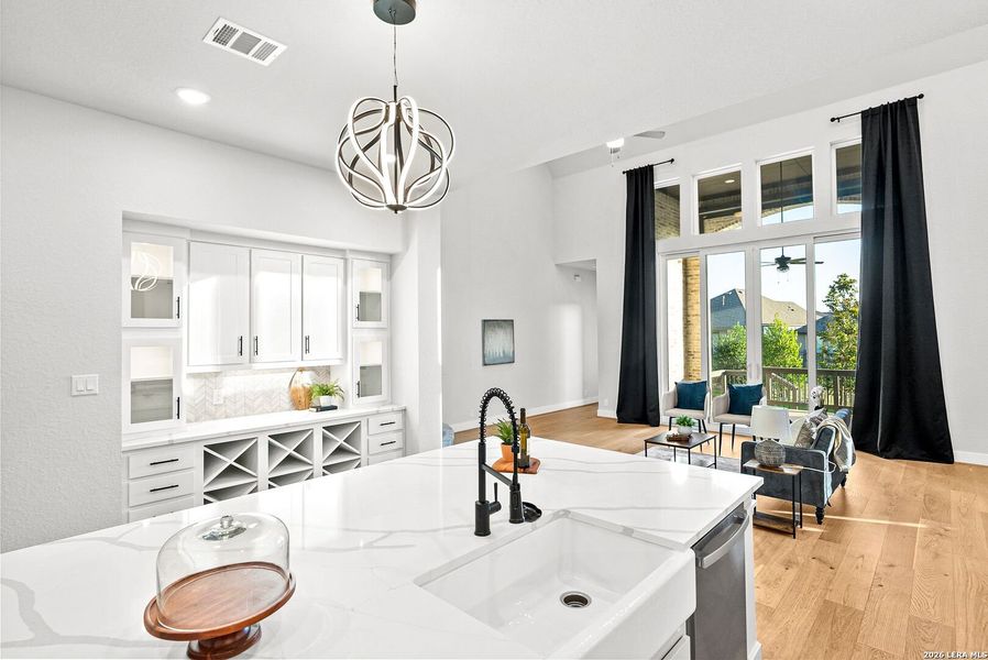 Furnished interior view inside a new home in Ventana, Bulverde (Image 18).