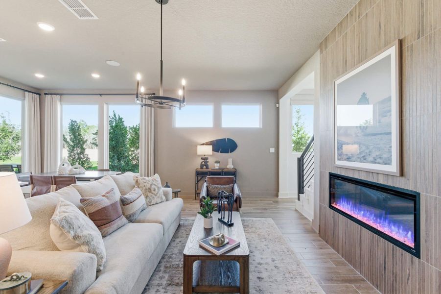 Furnished interior view inside a new home in Prominence, San Antonio (Image 10).