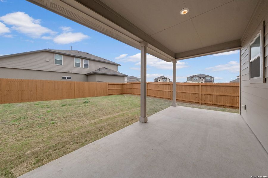 Exterior details and patio area of a home in Steele Creek, Cibolo (Image 14).