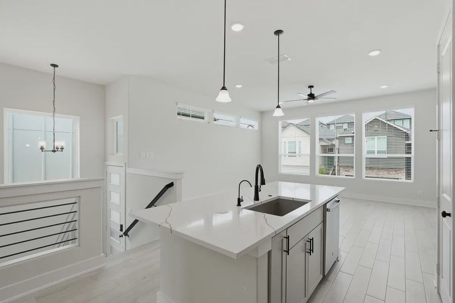 Furnished interior view inside a new home in Rose Hill, San Antonio (Image 10).