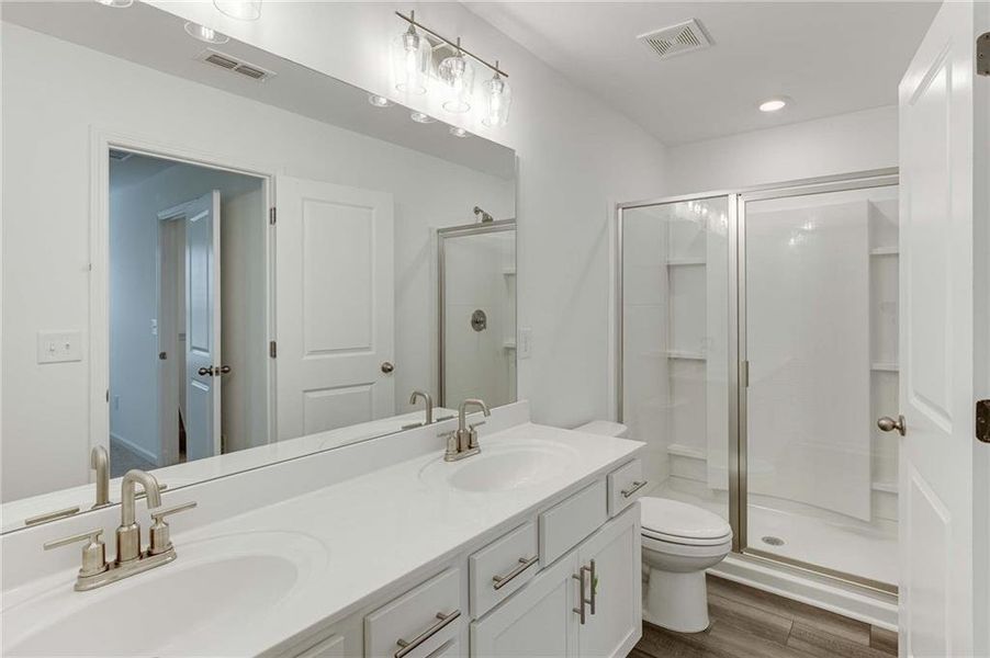 Furnished interior in a model home at Laurelwood in Douglasville (Image 11).