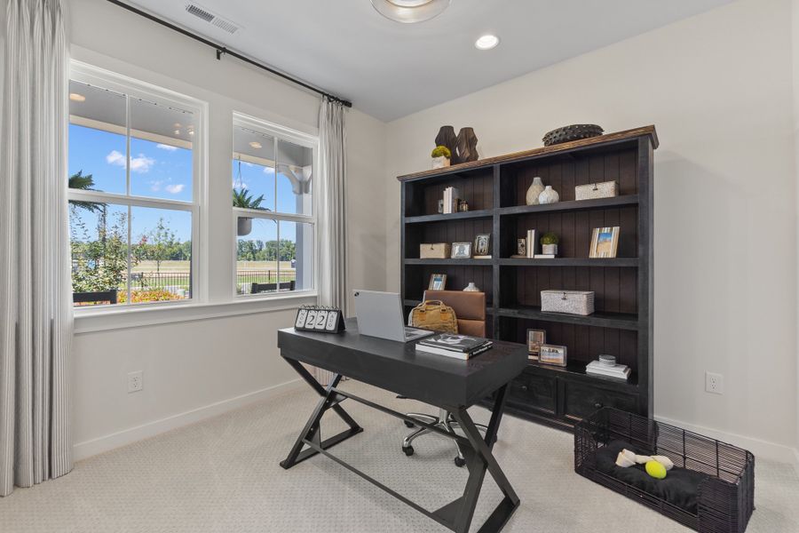 Furnished interior view inside a new home in Esplanade at Northgate, Indian Trail (Image 12).