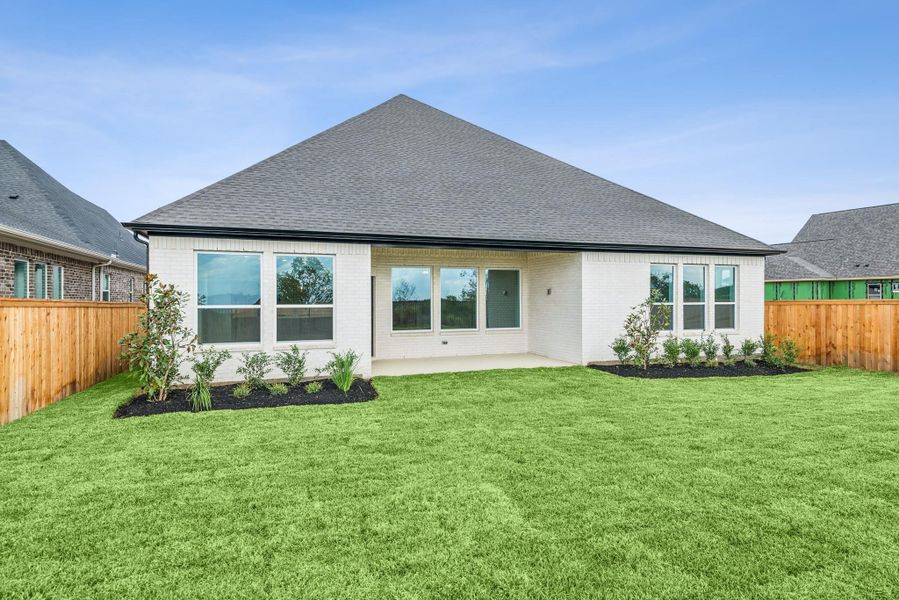 Exterior details and patio area of a home in The Grand Prairie - Retreat Collection, Hockley (Image 4). Exterior details and patio area of a home in The Grand Prairie - Retreat Collection, Hockley (Image 4).