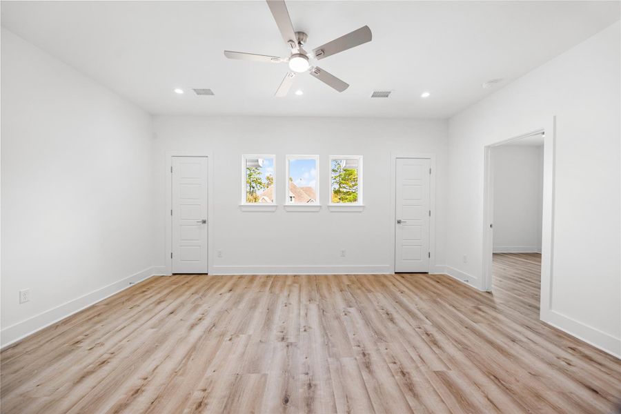 Game Room Area with closet storage. Game Room Area with closet storage.