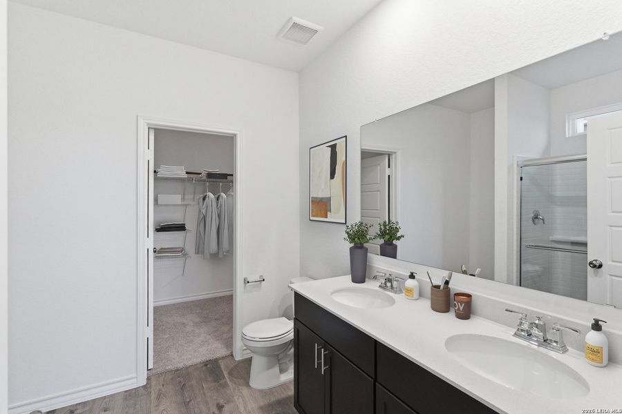 Furnished interior view inside a new home in The Overlook at Creekside, New Braunfels (Image 14).