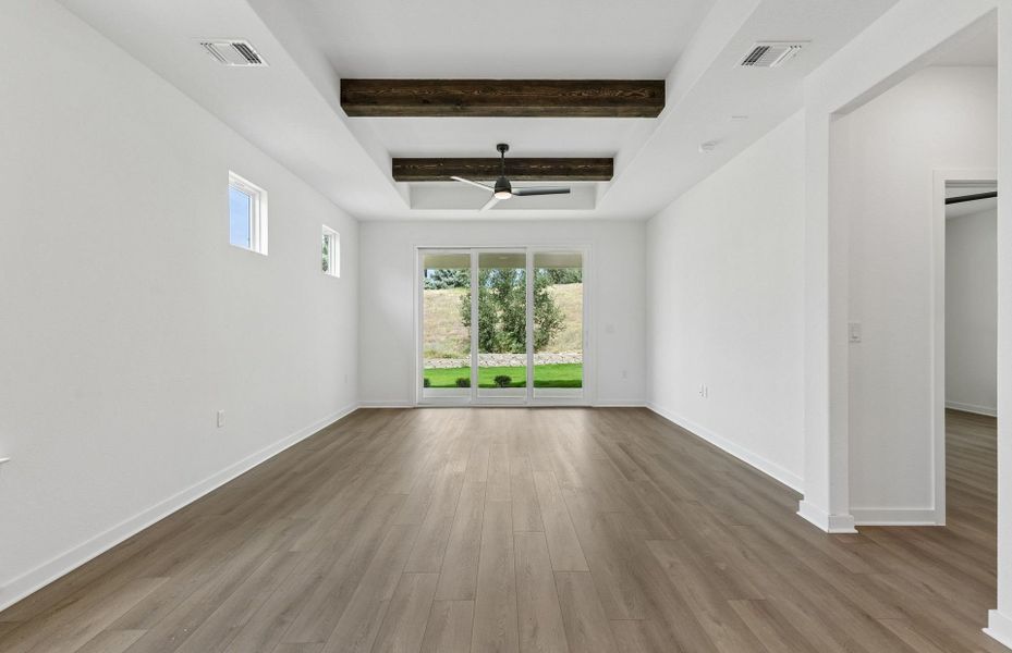 Spacious, unfurnished interior of a new home in Sun City Texas, Georgetown (Image 23). Spacious, unfurnished interior of a new home in Sun City Texas, Georgetown (Image 23).