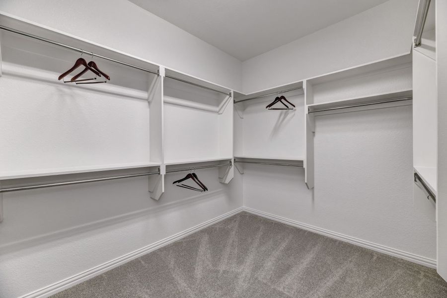 Plan 1525 Primary Closet Representative Image