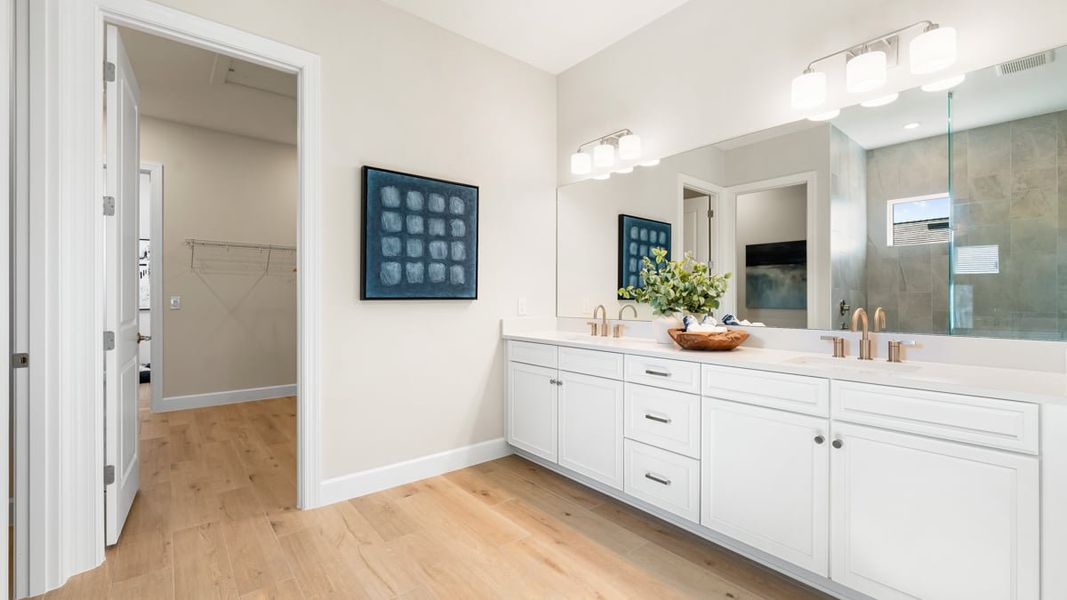 Furnished interior view inside a new home in Esplanade by the Islands, Naples (Image 16).