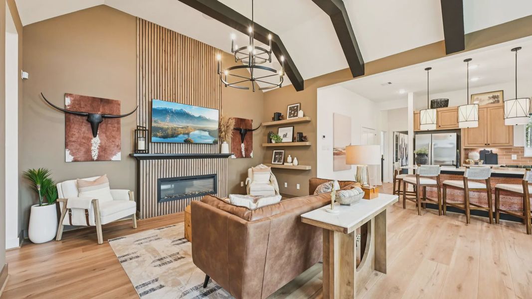 Representative furnished interior of a home built from the Tanlay by Chesmar Homes in Kresston Chateau, Montgomery (Image 5). Representative furnished interior of a home built from the Tanlay by Chesmar Homes in Kresston Chateau, Montgomery (Image 5).