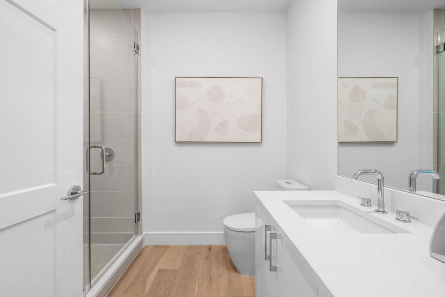 Furnished interior view inside a new home in The Dillon Buckhead, Atlanta (Image 37). Furnished interior view inside a new home in The Dillon Buckhead, Atlanta (Image 37).