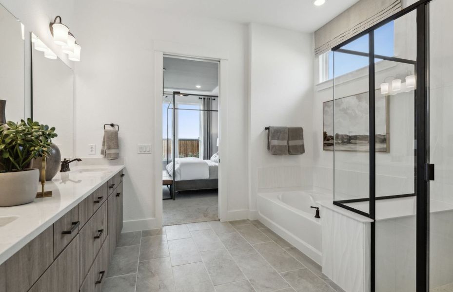 Representative furnished interior of a home built from the Reverence by Del Webb in Del Webb Sonoma Verde, Rockwall (Image 13).