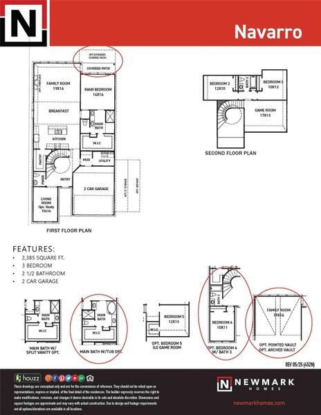 2D floor plan layout of this home in Bridgeland 45', 50', 70', Cypress, TX (Image 4). 2D floor plan layout of this home in Bridgeland 45', 50', 70', Cypress, TX (Image 4).