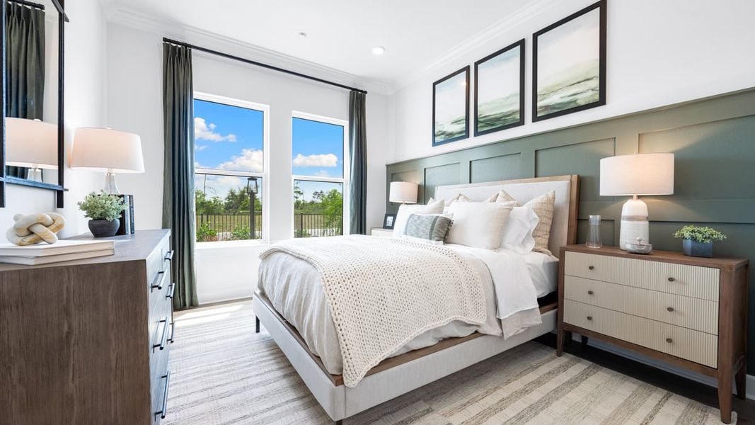 Representative furnished interior of a home built from the Pallazio II by Taylor Morrison in Skye Ranch Community Group Page, Sarasota (Image 18).