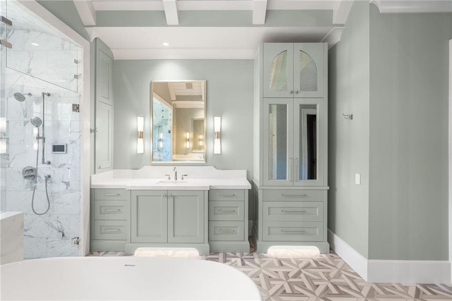 Furnished interior view inside a new home in , Flowery Branch (Image 17).