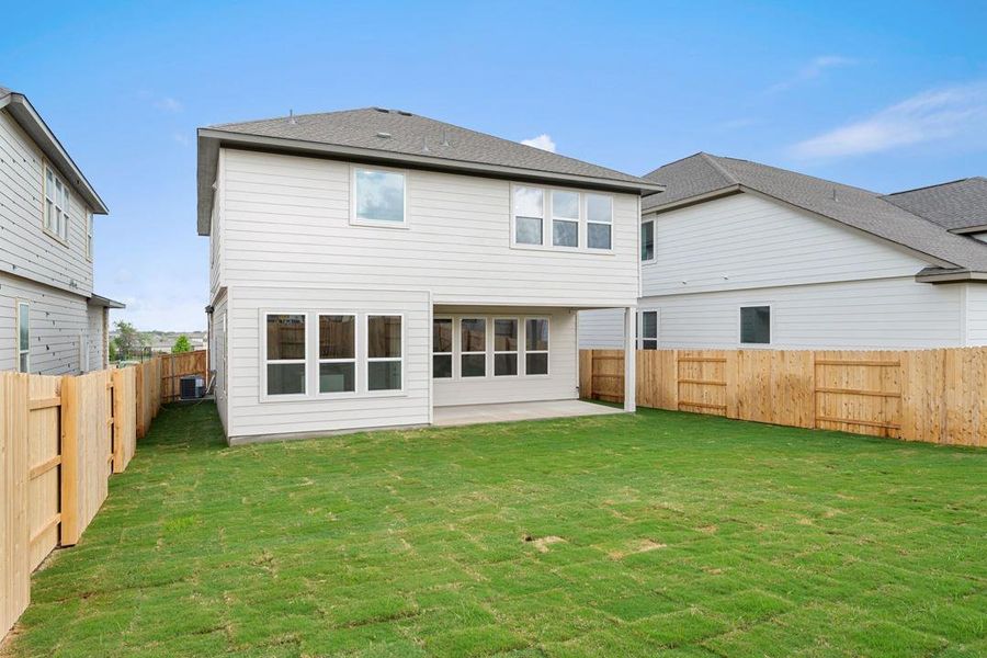 Exterior details and patio area of a home in Park Central, Georgetown (Image 3).