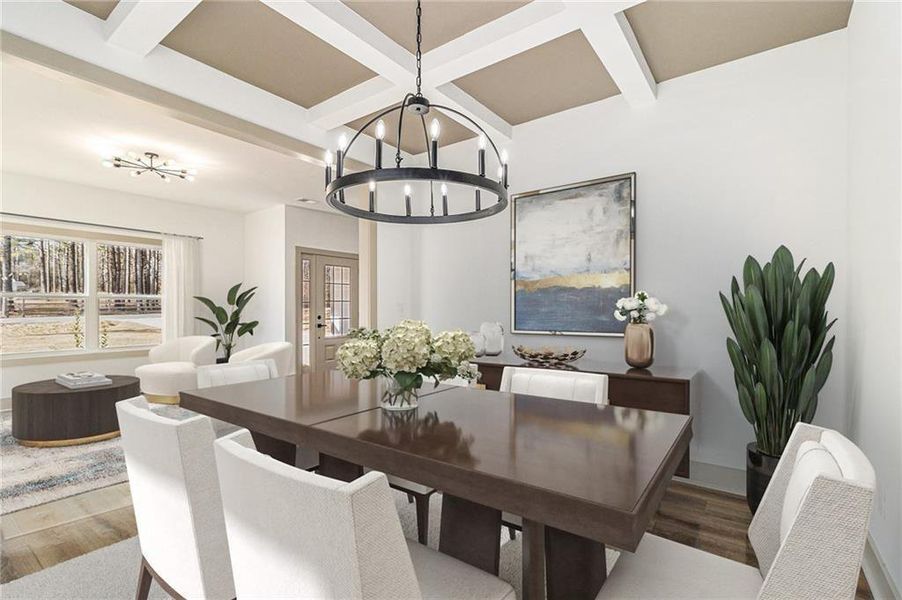 Furnished interior view inside a new home in , Oxford (Image 9).