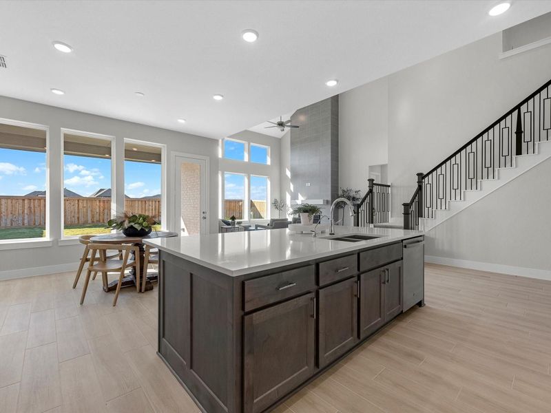 Furnished interior view inside a new home in Dunham Pointe 60′, Cypress (Image 6).