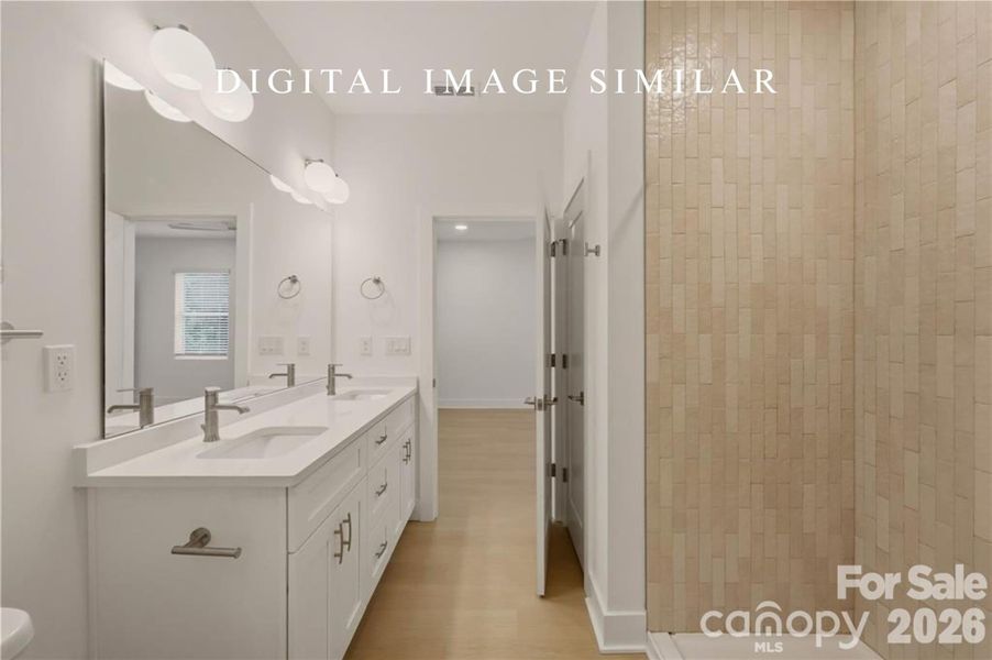 Furnished interior view inside a new home in , Charlotte (Image 16).