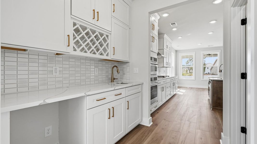 Clean lines and smart storage make this butler’s pantry both practical and polished in Greenville, SC
