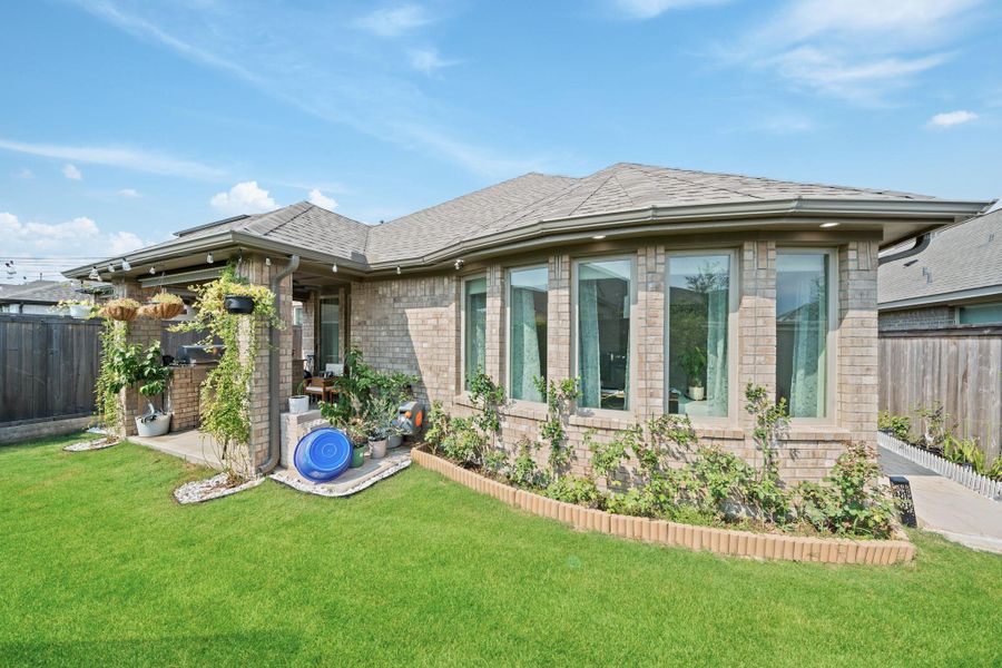Exterior details and patio area of a home in , Cypress (Image 4).